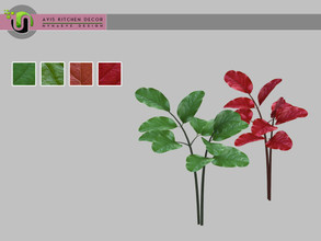 Sims 4 — Avis Small Plant by NynaeveDesign — Avis Kitchen Decor - Small Plant Found under: Decor - Plants Price: 183