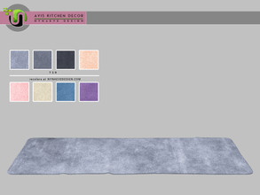 Sims 4 — Avis Rug by NynaeveDesign — Avis Kitchen Decor - Rug Found under: Decor - Rugs Price: 183 Tiles: 3x1 Color