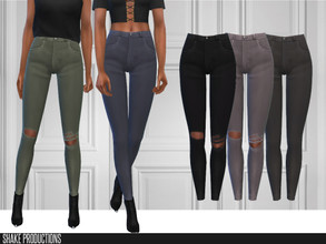 Sims 4 — ShakeProductions 420 Jeans by ShakeProductions — This set contains 2 versions of the same jeans.
