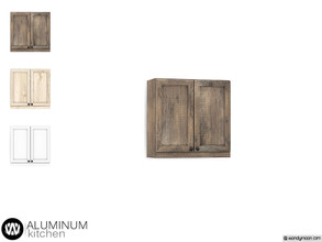 Sims 4 — Aluminum Cabinet by wondymoon — - Aluminum Kitchen - Cabinet - Wondymoon|TSR - Creations'2020