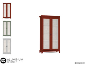 Sims 4 — Aluminum Cabinet Tall by wondymoon — - Aluminum Kitchen - Cabinet Tall - Wondymoon|TSR - Creations'2020