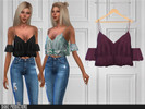 Sims 4 — ShakeProductions 427 - Blouse by ShakeProductions — Tops/Blouses- New Mesh All LODs Handpainted 16 Colors
