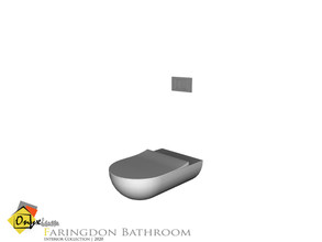 Sims 4 — Faringdon Toilet With Closed Lid by Onyxium — Onyxium@TSR Design Workshop Bathroom Collection | Belong To The