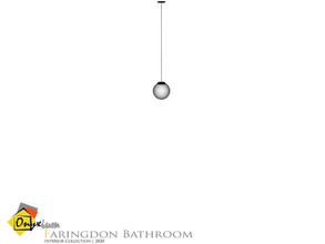 Sims 4 — Faringdon Ceiling Lamp Short by Onyxium — Onyxium@TSR Design Workshop Bathroom Collection | Belong To The 2020