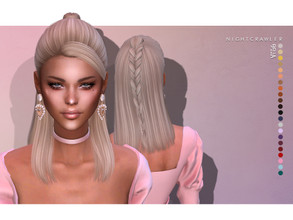 Sims 4 — Nightcrawler-Bella (HAIR) by Nightcrawler_Sims — NEW HAIR MESH T/E Smooth bone assignment All lods 22colors