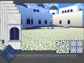 Sims 4 — MB-OpulentWallwear_Greek-ImpressionsSET by matomibotaki — MB-OpulentWallwear_Greek-ImpressionsSET, enjoy the