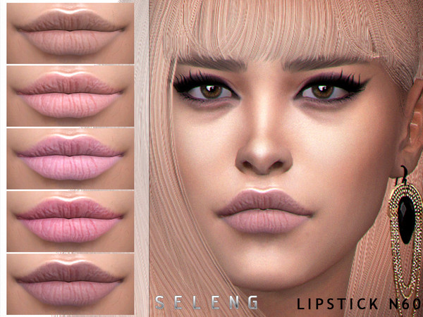 Sims 4 — Lipstick N60 by Seleng — Teen to Elder 15 colours Custom Thumbnail HQ mod compatible The picture was taken with