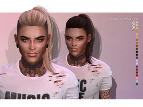 Sims 4 — Nightcrawler-Diesel (HAIR) by Nightcrawler_Sims — NEW HAIR MESH T/E Smooth bone assignment All lods 22colors