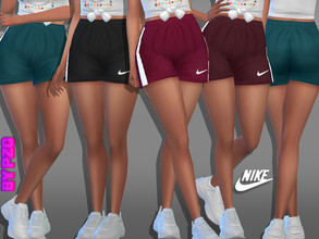 Sims 4 — PZC-Nike Athletic Shorts981980 by Pinkzombiecupcakes — -21 swatches -CAS custom thumbnail included