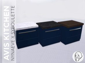 Sims 4 — Avis Dishwasher BLUE [Mesh NOT included] by Syboubou — This is a blue version of the Avis Dishwasher by