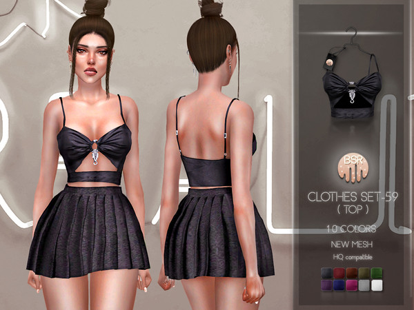 Sims 4 — Clothes SET-59 (TOP) BD230 by busra-tr — 10 colors Adult-Elder-Teen-Young Adult For Female Custom thumbnail