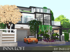 Sims 4 — Inna Loft by Ineliz — This modern house is designed for creative sims that would like to hide away from the