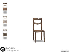 Sims 4 — Radium Dining Chair by wondymoon — - Radium Dining Room - Dining Chair - Wondymoon|TSR - Creations'2020