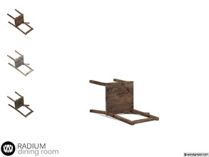 Sims 4 — Radium Dining Chair III by wondymoon — - Radium Dining Room - Dining Chair III - Wondymoon|TSR - Creations'2020