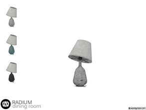 Sims 4 — Radium Table Lamp by wondymoon — - Radium Dining Room - Table Lamp - Wondymoon|TSR - Creations'2020