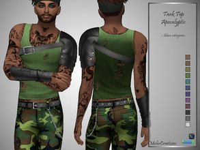 Sims 4 — Tank Top Apocalyptic (acc) by MahoCreations — 
