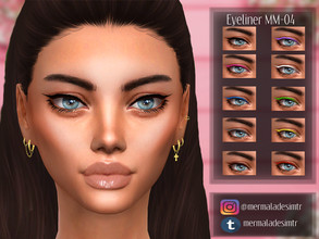 Sims 4 — Eyeliner MM04 by mermaladesimtr — 10 Swatches All ages For; Female