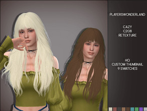Sims 4 — Cazy c208 Retexture MESH NEEDED by PlayersWonderland — _Original Mesh by Cazy _HQ _Custom thumbnail _9 Swatches