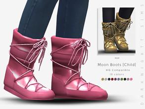 Sims 4 — Moon Boots [Child] by DarkNighTt — Moon Boots [Child] Have 10 colors. Detailed mesh. HQ mod compatible. Hope you