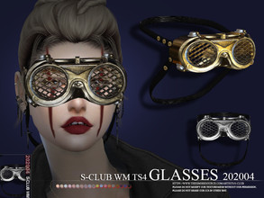 Sims 4 — S-Club ts4 WM Glasses 202004 by S-Club — Glasses 5 swatches, hope you like, thank you.
