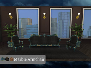 Sims 4 — Marble Series - Armchair by janek04 — Marble Armchair from Marble Series by JB! Avabile in 3 colors: - Golden