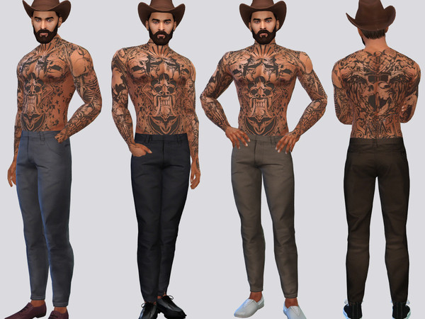 Sims 4 — Milo Formal Pants by McLayneSims — Standalone item 6 Swatches MESH by Me No recoloring Please don't upload my