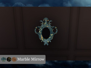 Sims 4 — Marble Series - Mirrow by janek04 — Marble Mirrow from Marble Series by JB Avabile in 3 colors: - Golden Blue