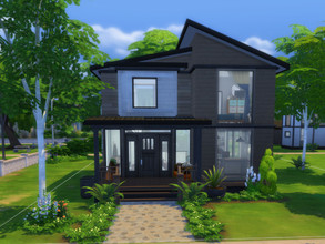 Sims 4 — Suburban Home by FancyPantsGeneral112 — This is a two stories house, with two bedroom and one bathroom and also