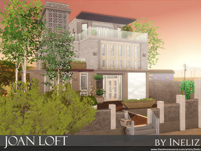 Sims 4 — Joan Loft by Ineliz — Joan Loft is a family residence done in contemporary style. Includes 2 bedrooms, 2