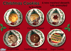 Sims 2 — Christmas Cookies by Simaddict99 — A wonderful Holiday selection of cookies your Sims can prepare and eat.