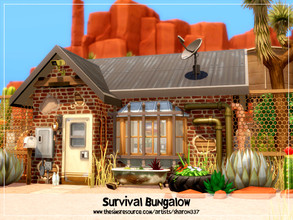 Sims 4 — Survival Bungalow - Nocc by sharon337 — Tier 1 - Micro Home 20 x 15 lot. Value $43,744 1 Bedroom 1 Bathroom .