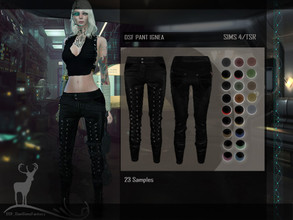 Sims 4 — DSF PANT IGNEA by DanSimsFantasy — Inspired by igneous rock and dedicated to the strong and mysterious woman.