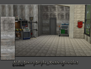 Sims 4 — MB-StonyStyle_RottenJumble3 by matomibotaki — MB-StonyStyle_RottenJumble3, rought and rotten tile-metal texture