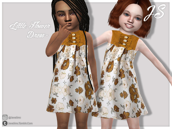 Sims 4 — Little Flower Dress by Mystic Studios — ABOUT ===========================================================
