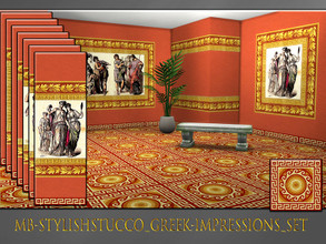 Sims 4 — MB-StylishStucco_Greek-Impressions_SET by matomibotaki — MB-StylishStucco_Greek-Impressions_SET, a lush