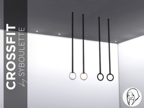 Sims 4 — Crossfit Gymnastic Rings by Syboubou — A set of rings that provides a solid foundation for gymnastic strength