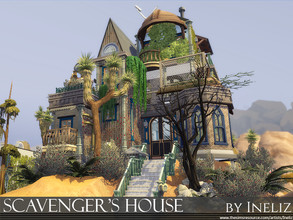 Sims 4 — Scavenger's House by Ineliz — Those that survived the apocalypse will need a place to comfortably sustain their