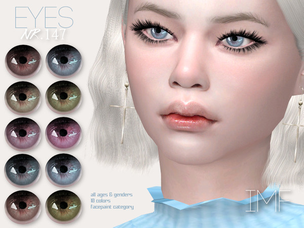 Sims 4 — IMF Eyes N.147 by IzzieMcFire — - Stand alone item with thumbnail - 10 colors - All ages and genders - HQ