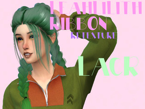 Sims 4 — LeahLilith-Ribbon Hair Recolour - Mesh needed by leonamcboner — YOU NEED THE MESH! : link :