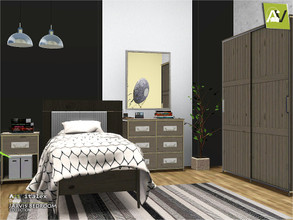 Sims 3 — Jarvis Bedroom by ArtVitalex — - Jarvis Bedroom - ArtVitalex@TSR, May 2020 - All objects are recolorable -