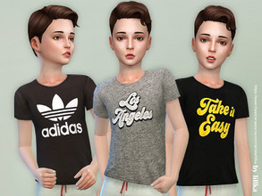 Sims 4 — T-Shirt Collection for Boys P16 by lillka — T-Shirt Collection for Boys P16 3 styles