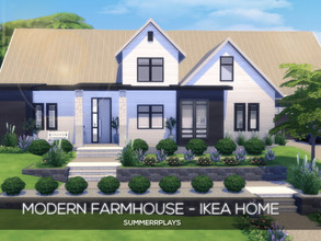 Sims 4 — Modern Farmhouse -  Ikea Family Home by Summerr_Plays — This modern farmhouse is the perfect family home.