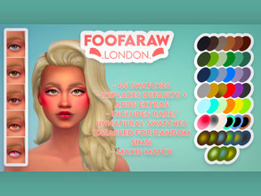 Sims 4 — FOOF Default Eyes by foofarawldn — First eye set, default replacement, maxis match. 45 swatches, natural and