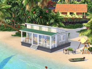 Sims 4 — Beach Shack - No CC by Simsational_Builds — This humble beach shack is perfect for someone wanting a laid back