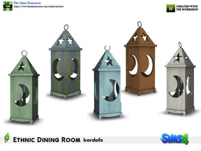 Sims 4 — kardofe_Ethnic Dining Room_Floor lamp by kardofe — Large size lamp, it is a floor lamp, in five different color