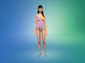 Sims 4 — Eden Swimsuit Adult Version by yesimaweirdo — This is my newest creation. 10 Swatches (plus a bonus made by my
