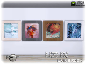 Sims 4 — Uzux living room wall paintings by jomsims — Uzux living room wall paintings