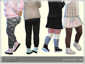 Sims 4 — Fashionista Shoes  by bukovka — Boots for girls toddler. Installed independently. Suitable for the base game. My