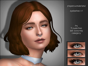 Sims 4 — PW 3D Eyelashes V1 by PlayersWonderland — _New Mesh _HQ _9 Swatches _Known problems: With some alpha hairstyles