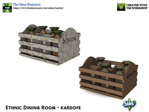 Sims 3 — kardofe_Ethnic Dining Room_Box with jars by kardofe — Small wooden box with holes where small spice jars can be